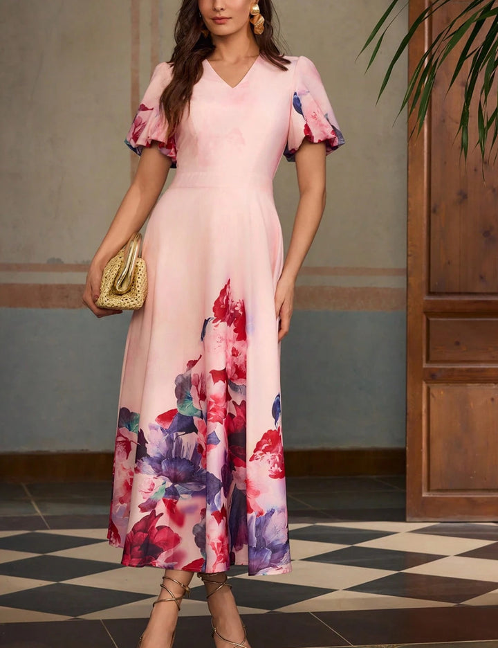 Rochie midi Shein MOTF, roz