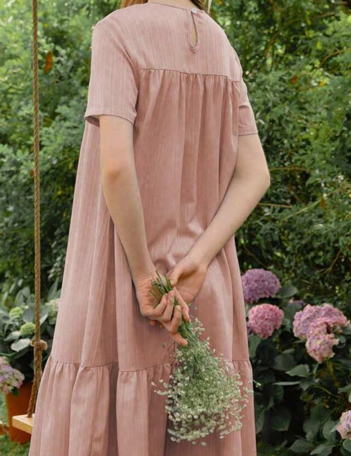 Rochie midi Shein, roz