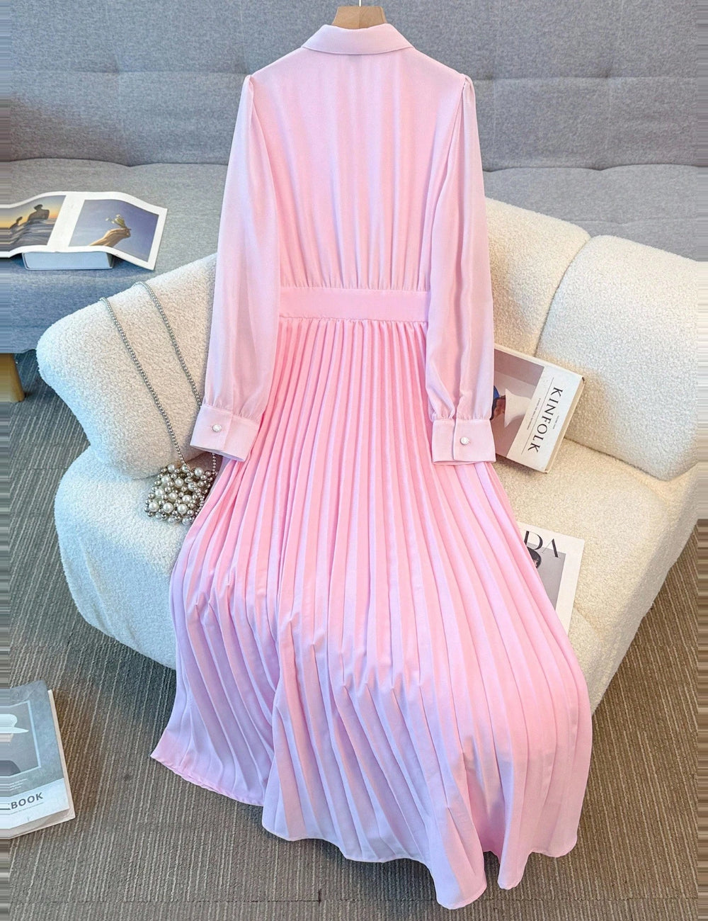 Rochie midi Shein, roz