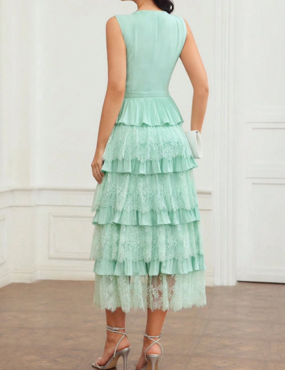 Rochie midi Shein MOTF, turcoaz