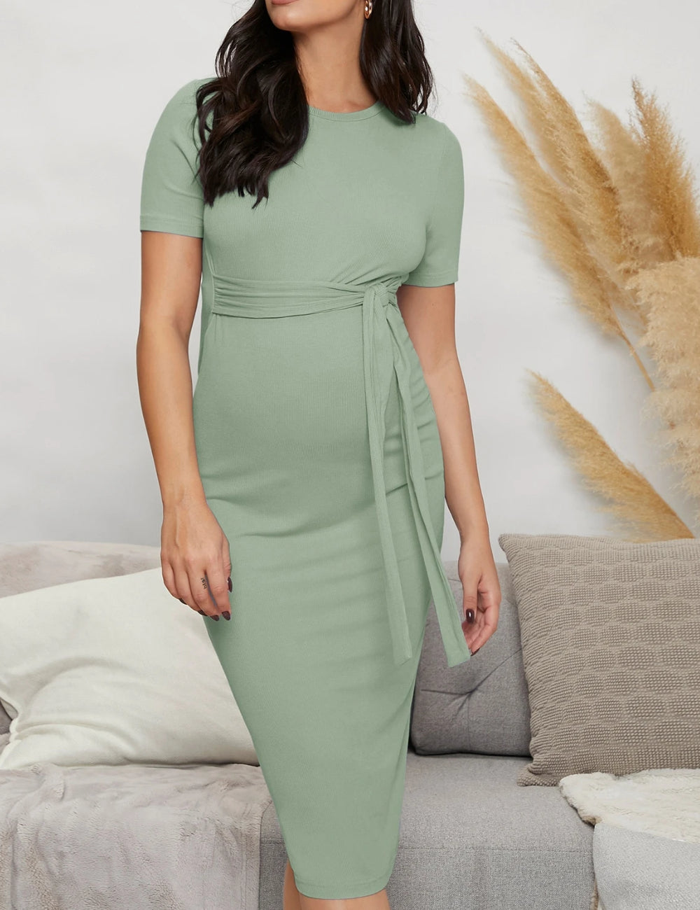 Rochie midi Shein, verde