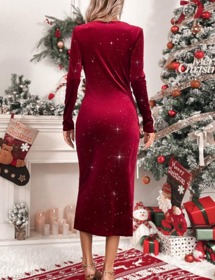 Rochie midi Shein, vișiniu
