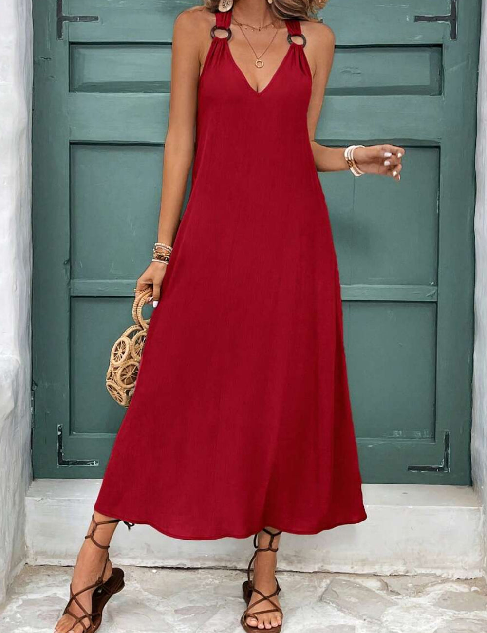 Rochie midi Shein, vișiniu