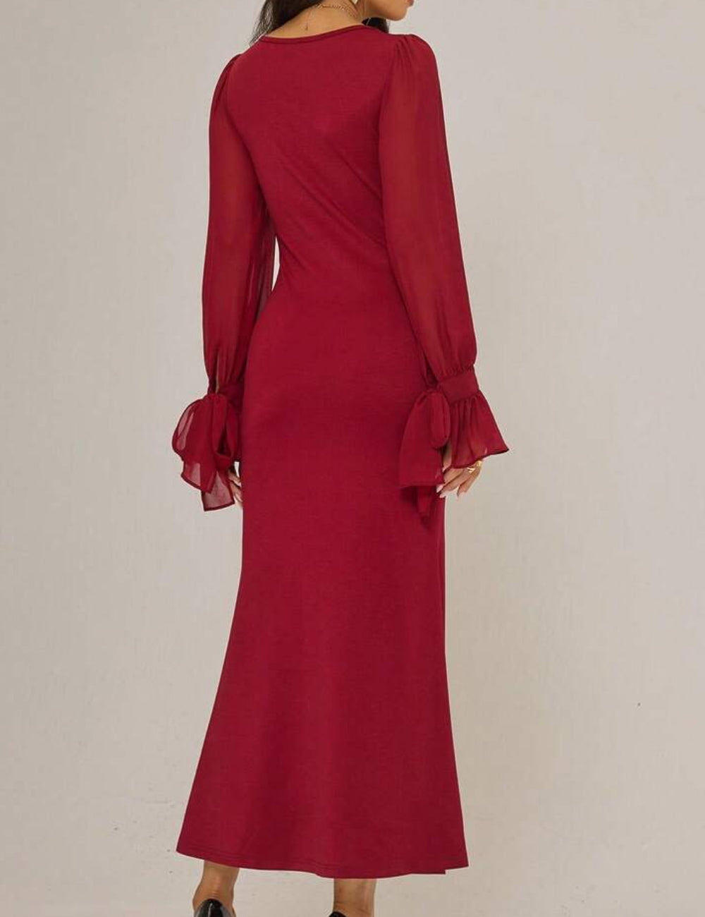 Rochie midi Shein, vișiniu