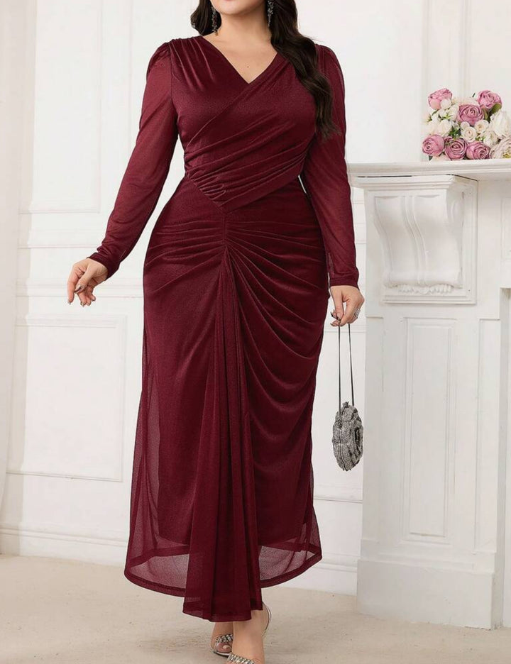Rochie midi Shein, vișiniu