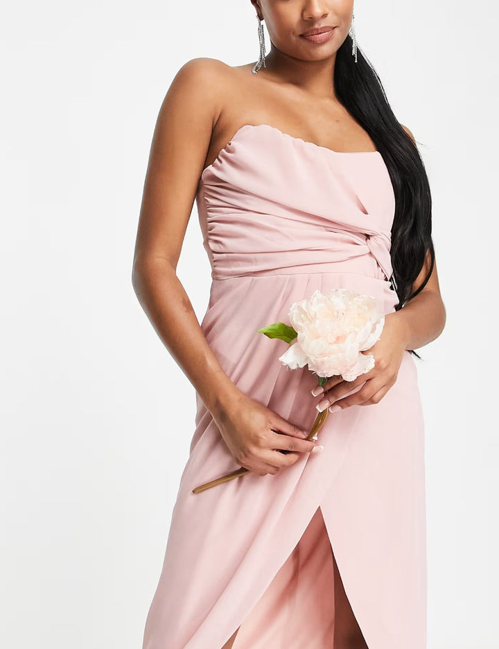 Rochie midi TFNC, roz