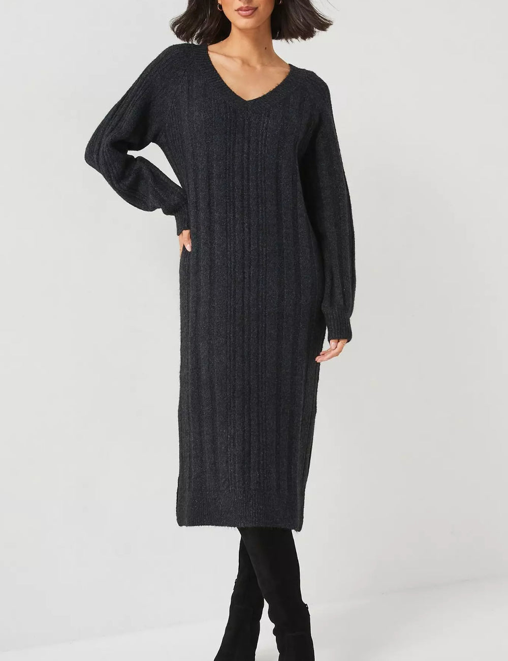 Rochie midi V by Very, gri