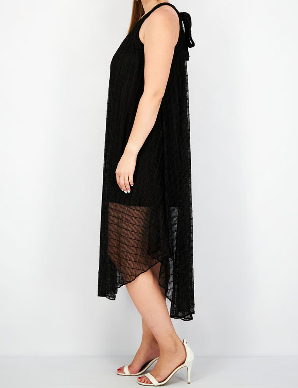 Vero Moda midi ruha, fekete