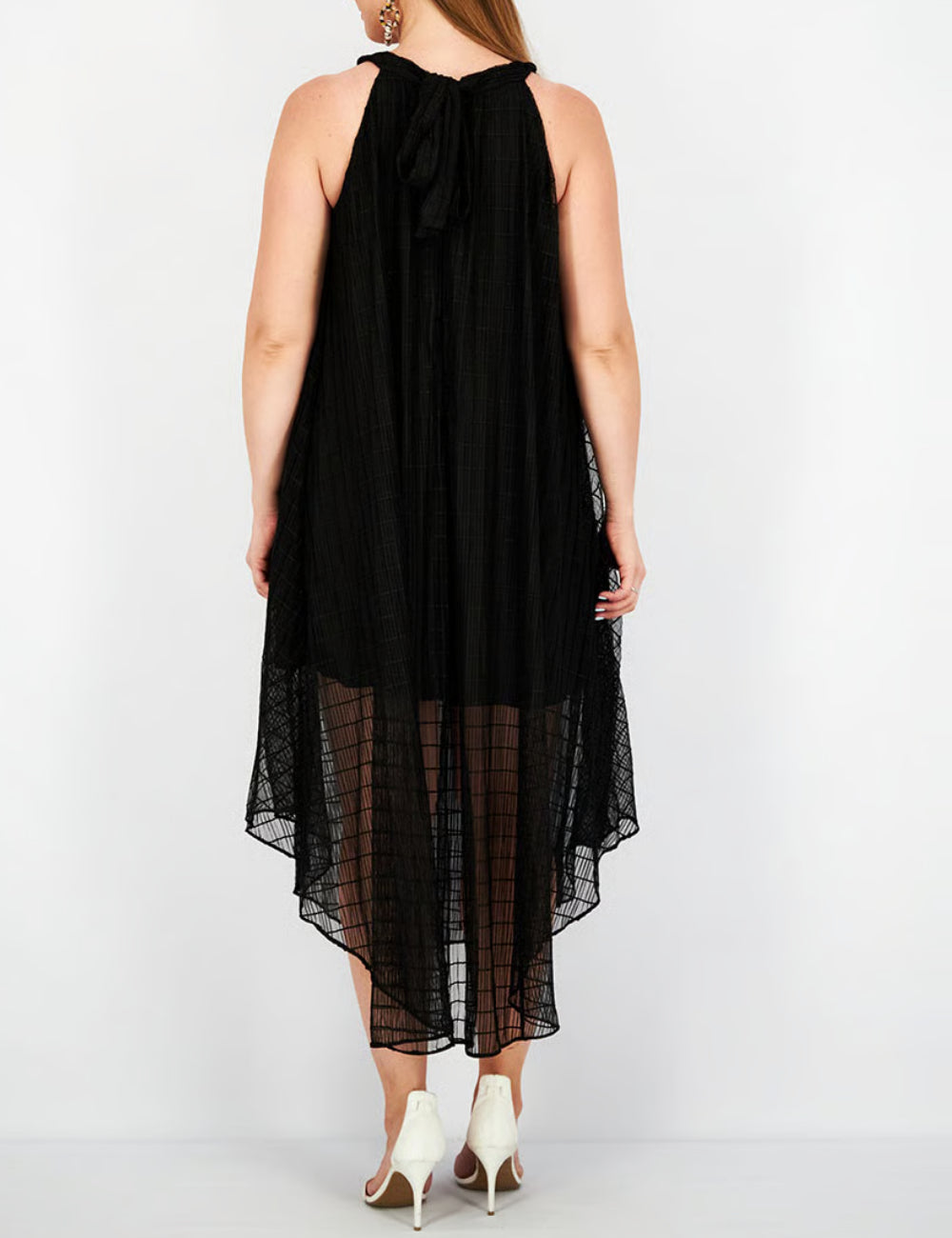 Vero Moda midi ruha, fekete