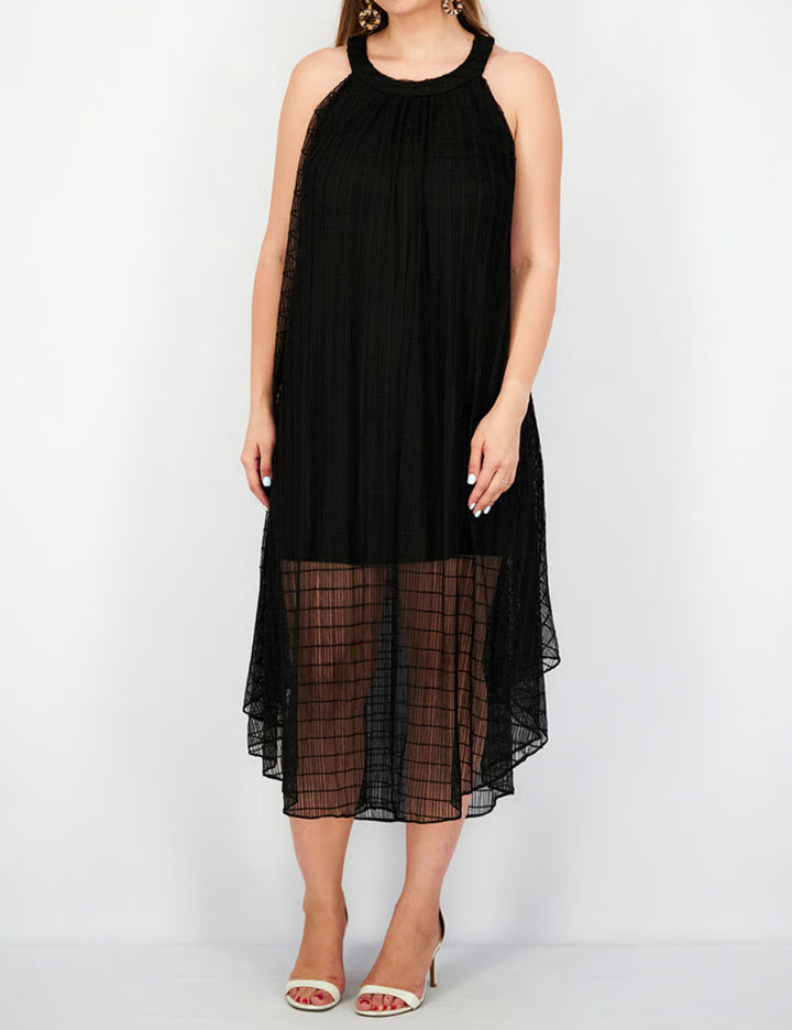 Vero Moda midi ruha, fekete