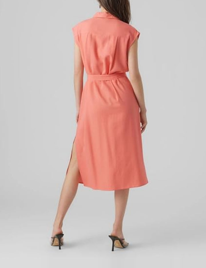 Rochie midi Vero Moda, roz
