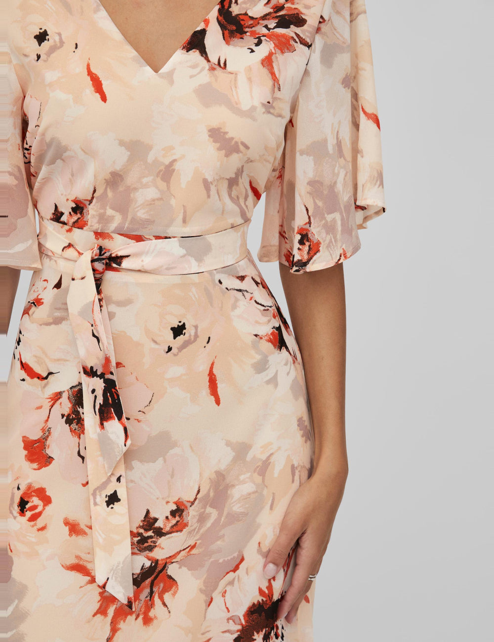 Rochie midi Vila, mix culori