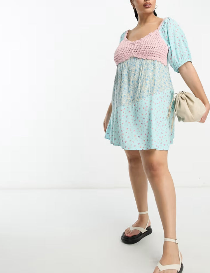 ASOS mini ruha, kék