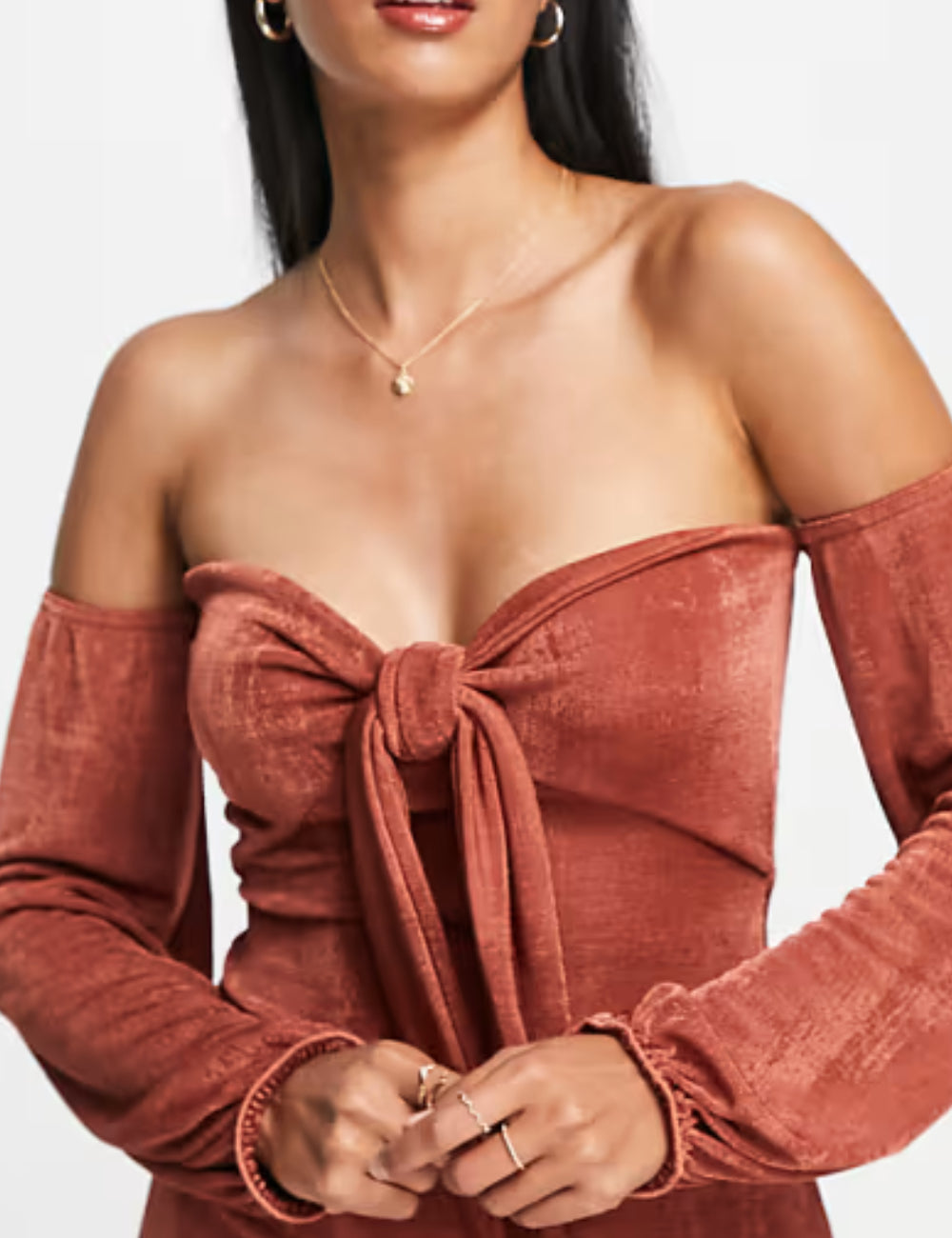 Rochie mini ASOS, cărămiziu