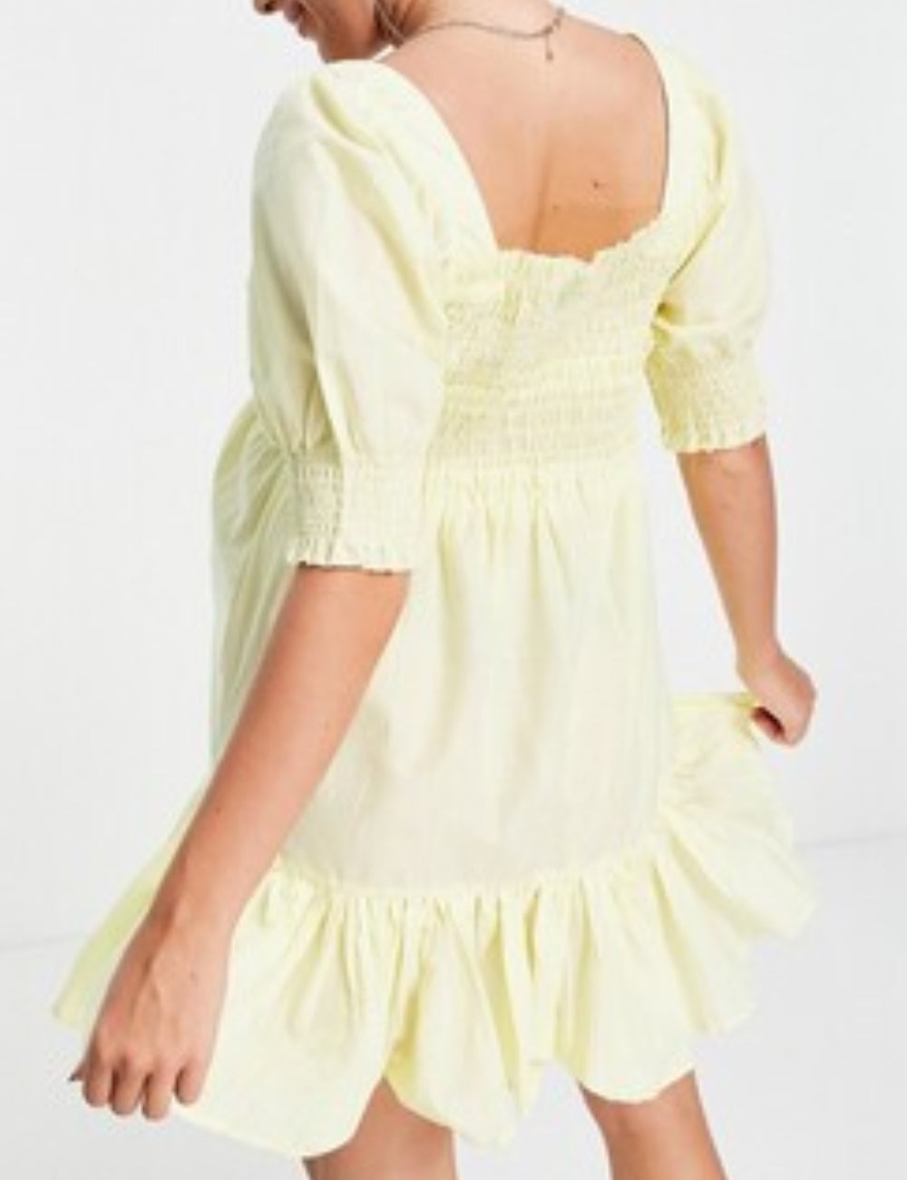 ASOS mini ruha, sárga