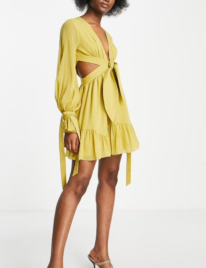 ASOS miniruha, sárga