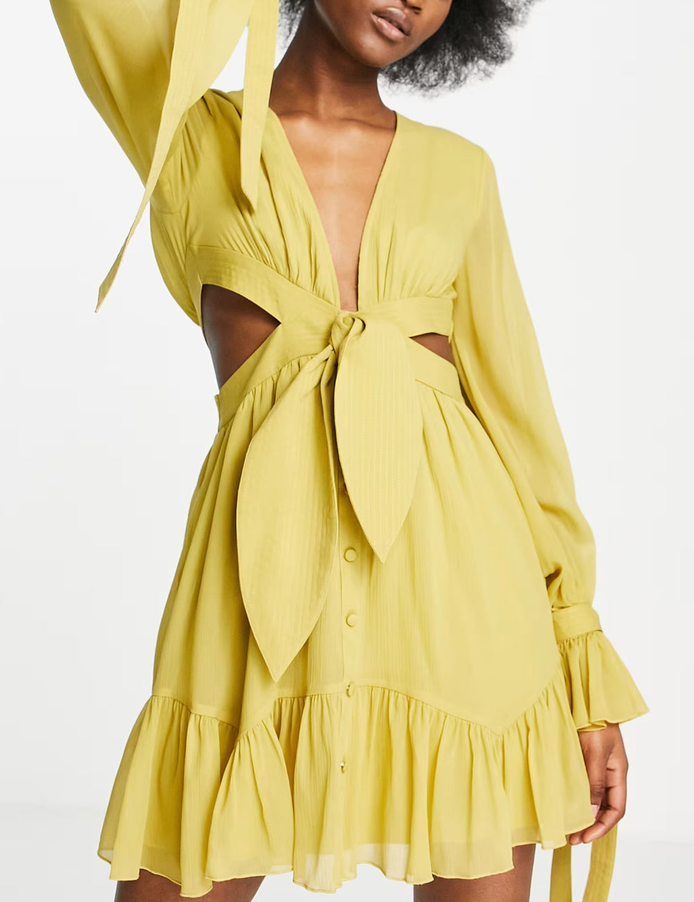 ASOS miniruha, sárga