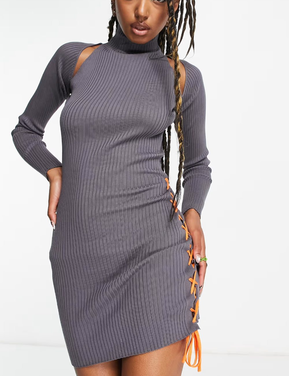 Rochie mini ASOS, gri