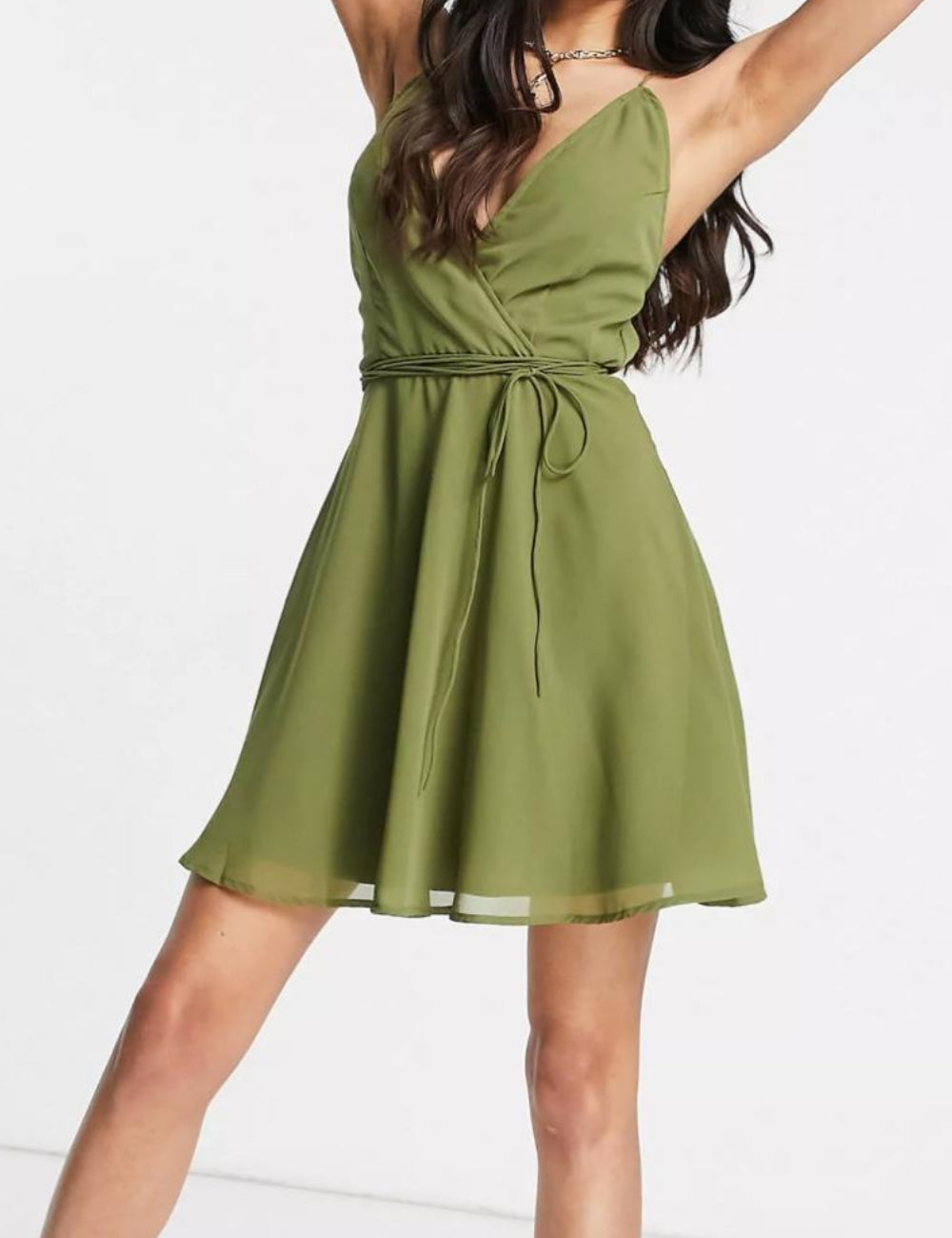 ASOS mini ruha, khaki