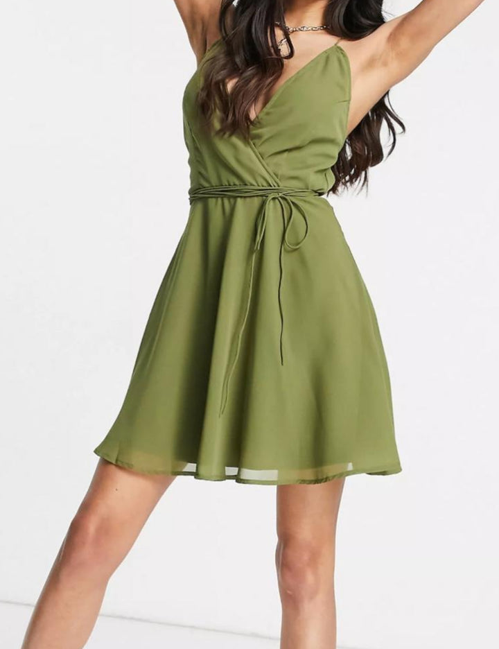 ASOS mini ruha, khaki