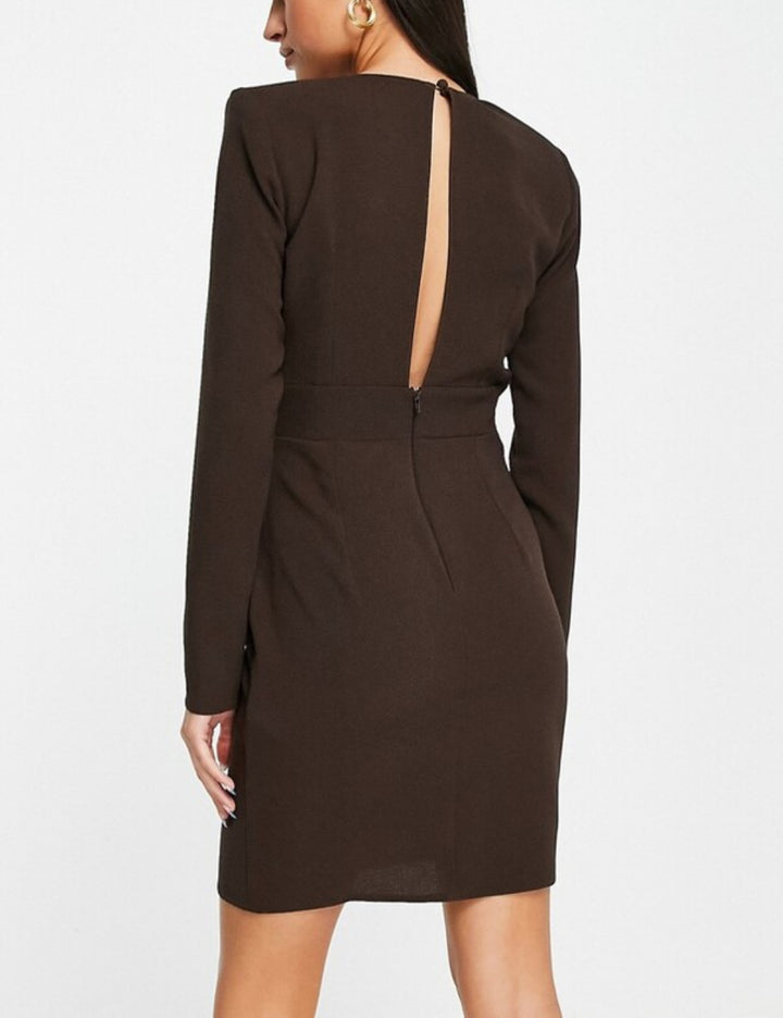 ASOS mini ruha, barna