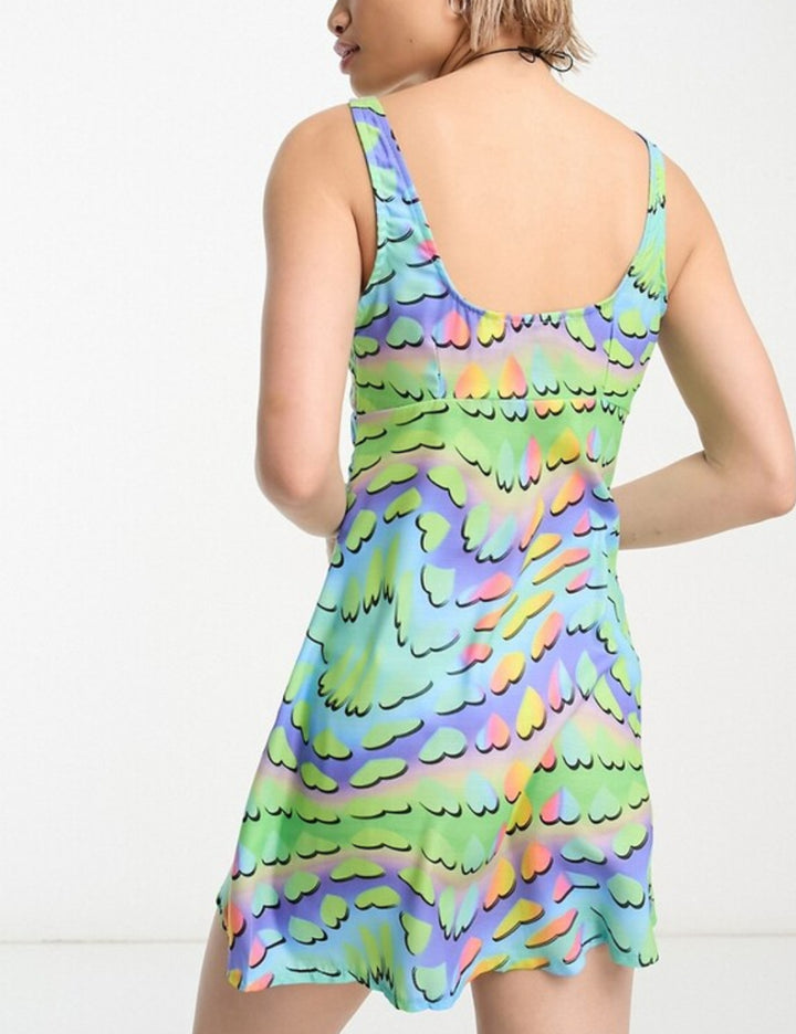 ASOS mix colour mini dress
