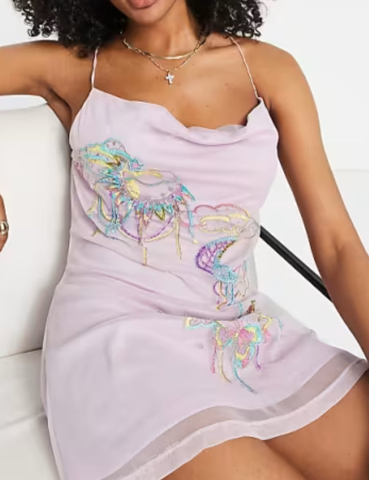 Rochie mini ASOS, mix culori