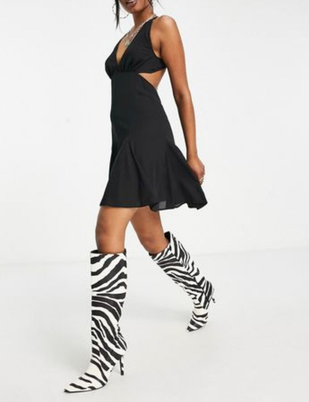 ASOS mini ruha, fekete
