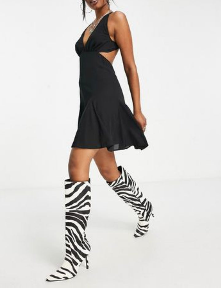 ASOS mini ruha, fekete