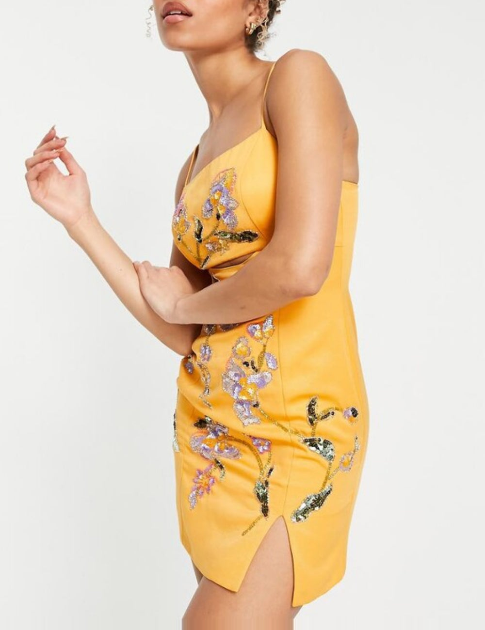 ASOS mini ruha, narancssárga