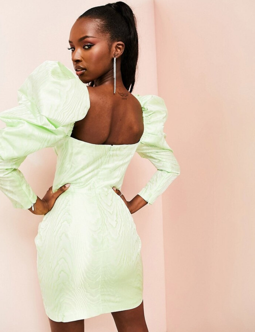 ASOS mini ruha, zöld