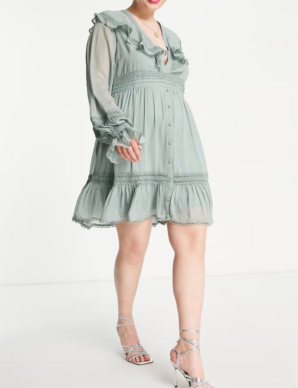 Rochie mini ASOS, verde