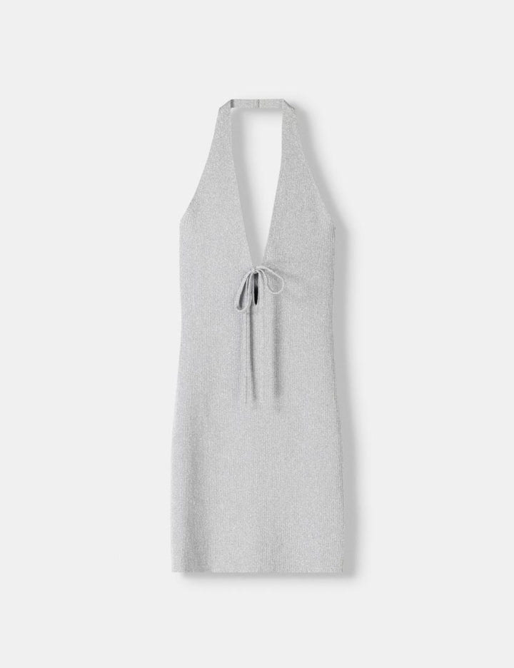 Bershka ezüst mini ruha