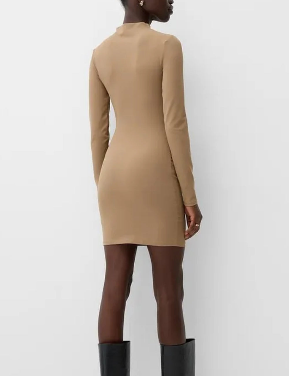 Bershka bézs miniruha