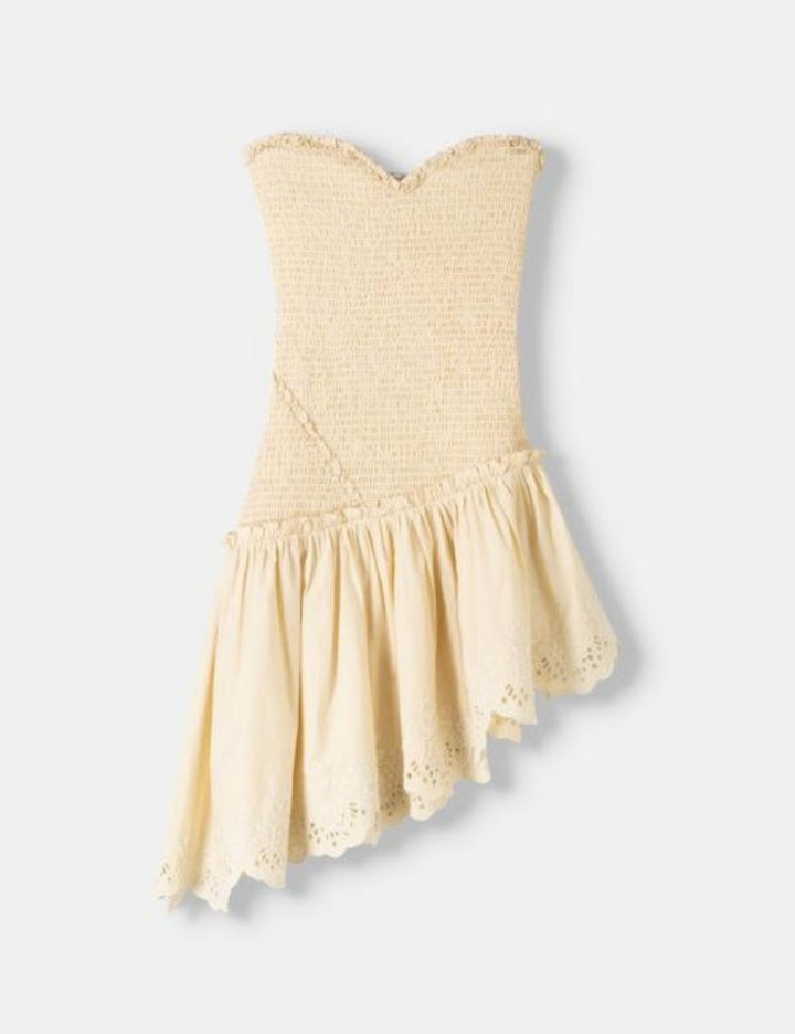 Bershka miniruha, krém