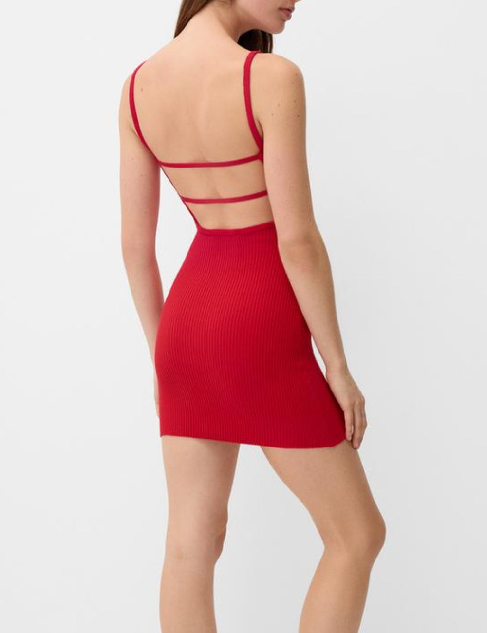 Bershka mini ruha, piros