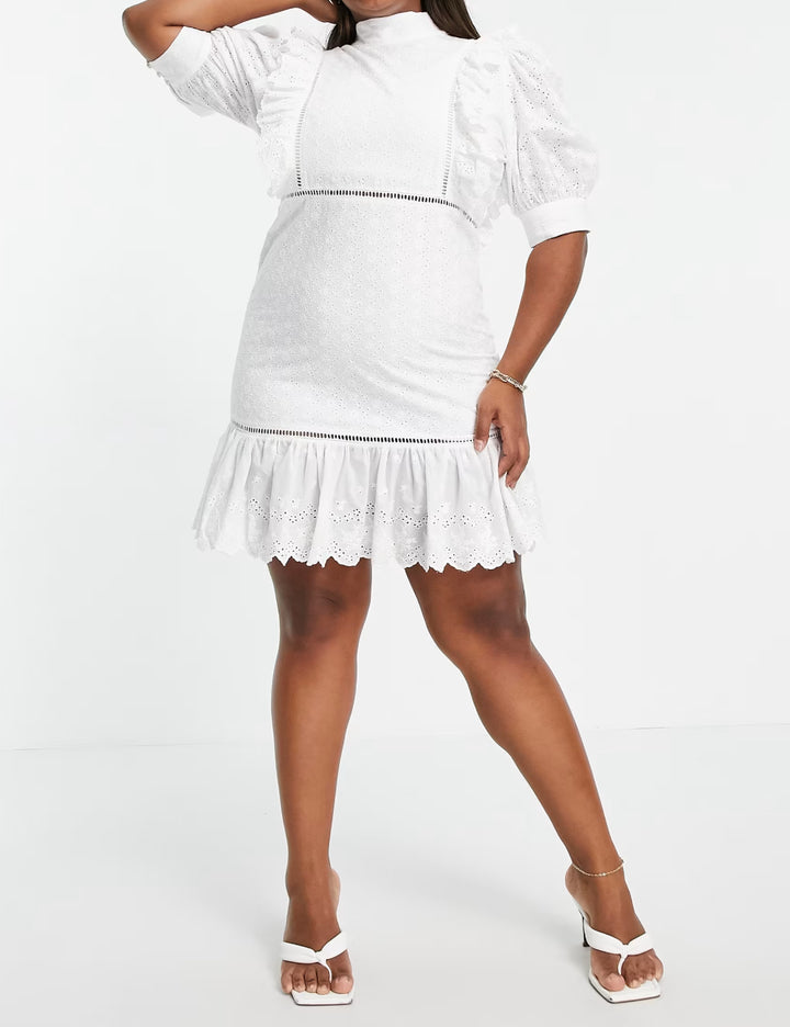 Collective the Label Petite, fehér miniruha
