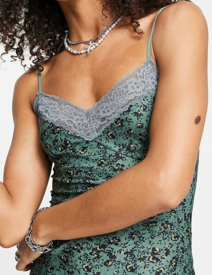 Free People mini ruha, zöld