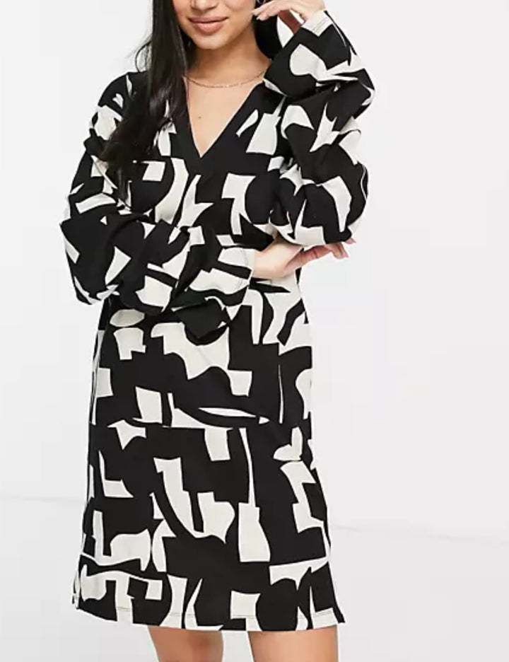 Monki mini ruha, fekete