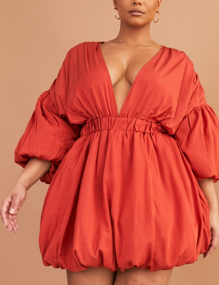 PRETTYLITTLETHING miniruha, téglavörös