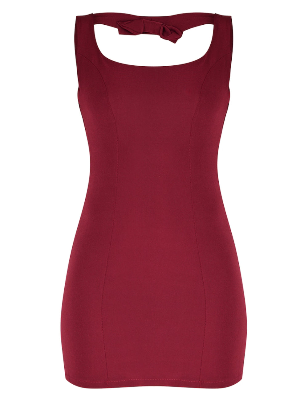PRETTYLITTLETHING mini ruha, bordó