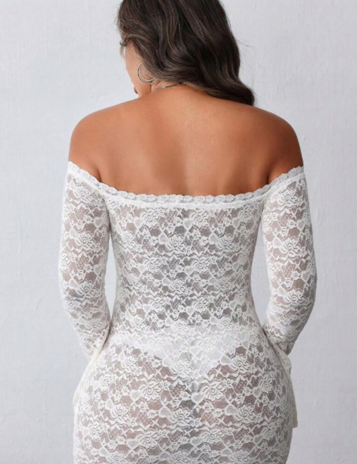 Rochie mini SHEIN, alb