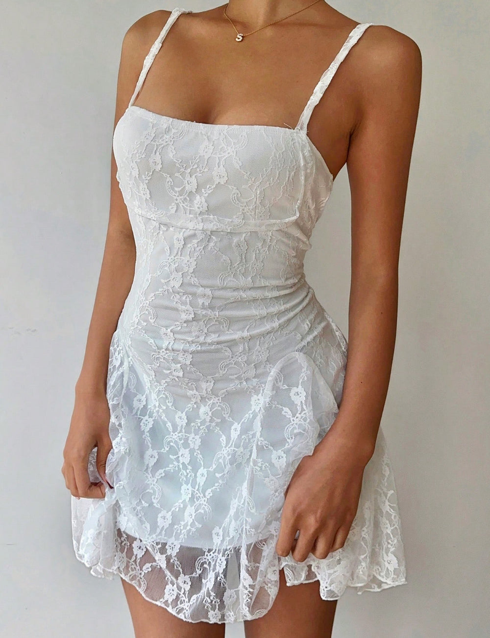 Shein miniruha, fehér