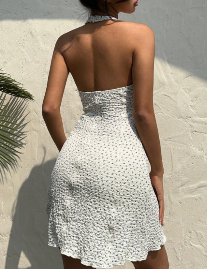 Shein Curve+ miniruha, fehér