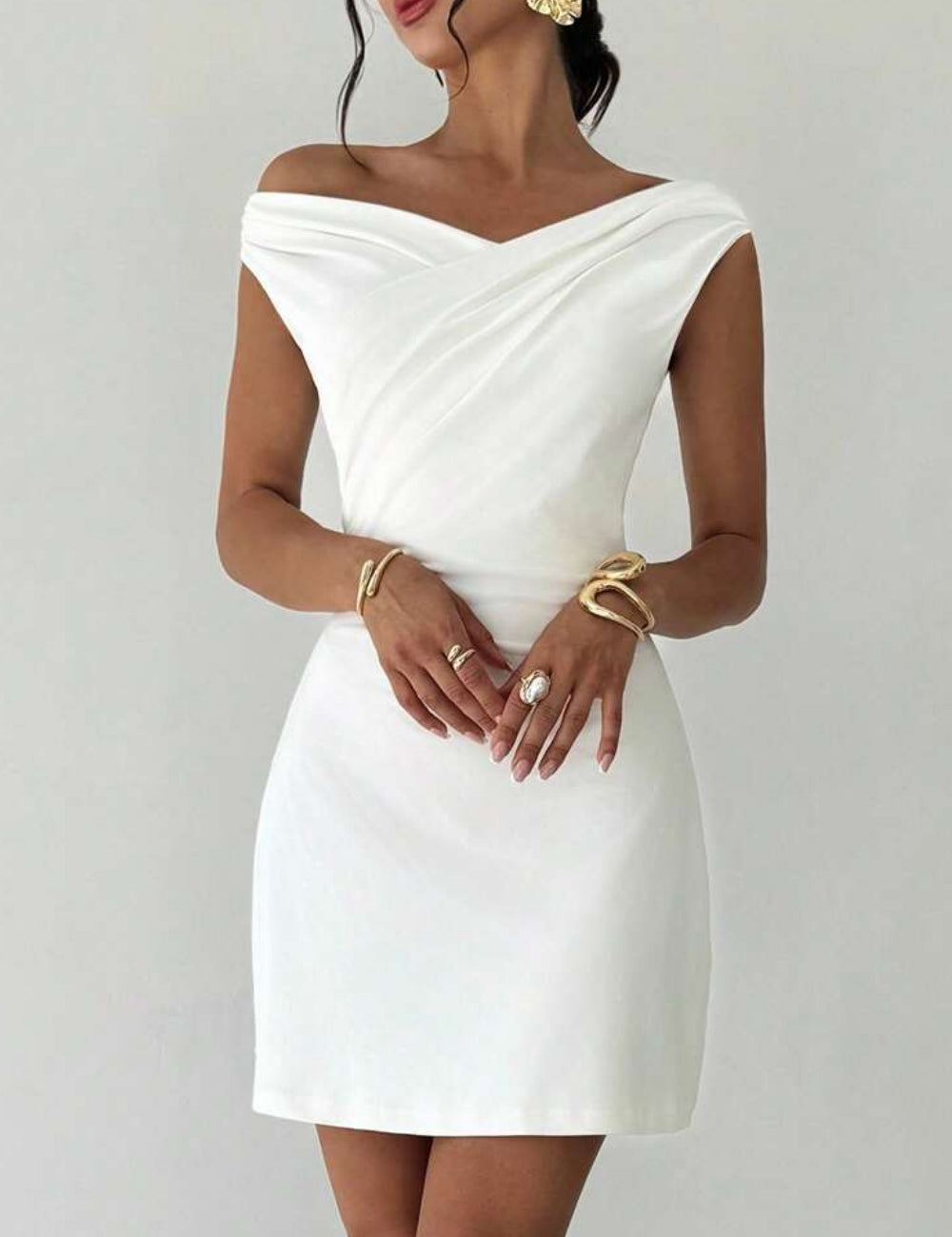 Rochie mini Shein, alb
