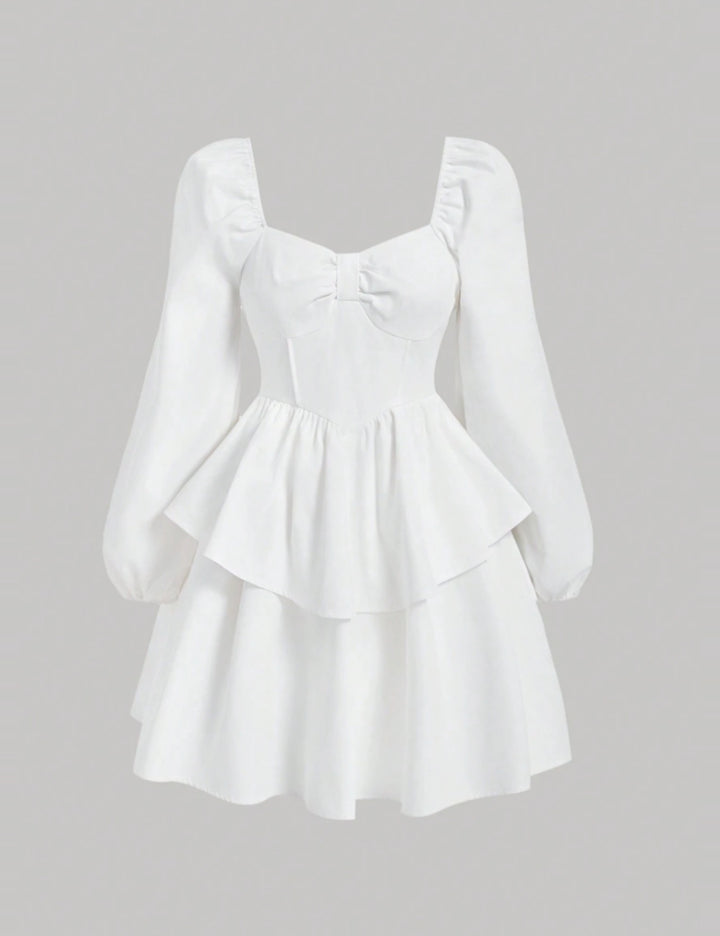 Shein mini ruha, fehér
