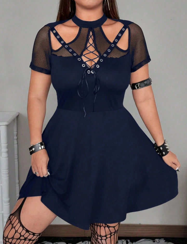 Shein Curve+ miniruha, kék