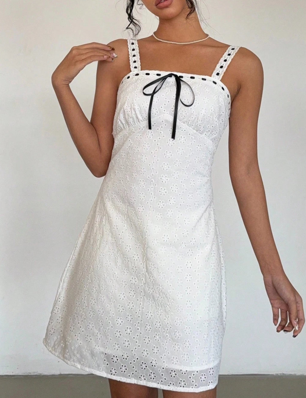 Shein mini ruha, fehér