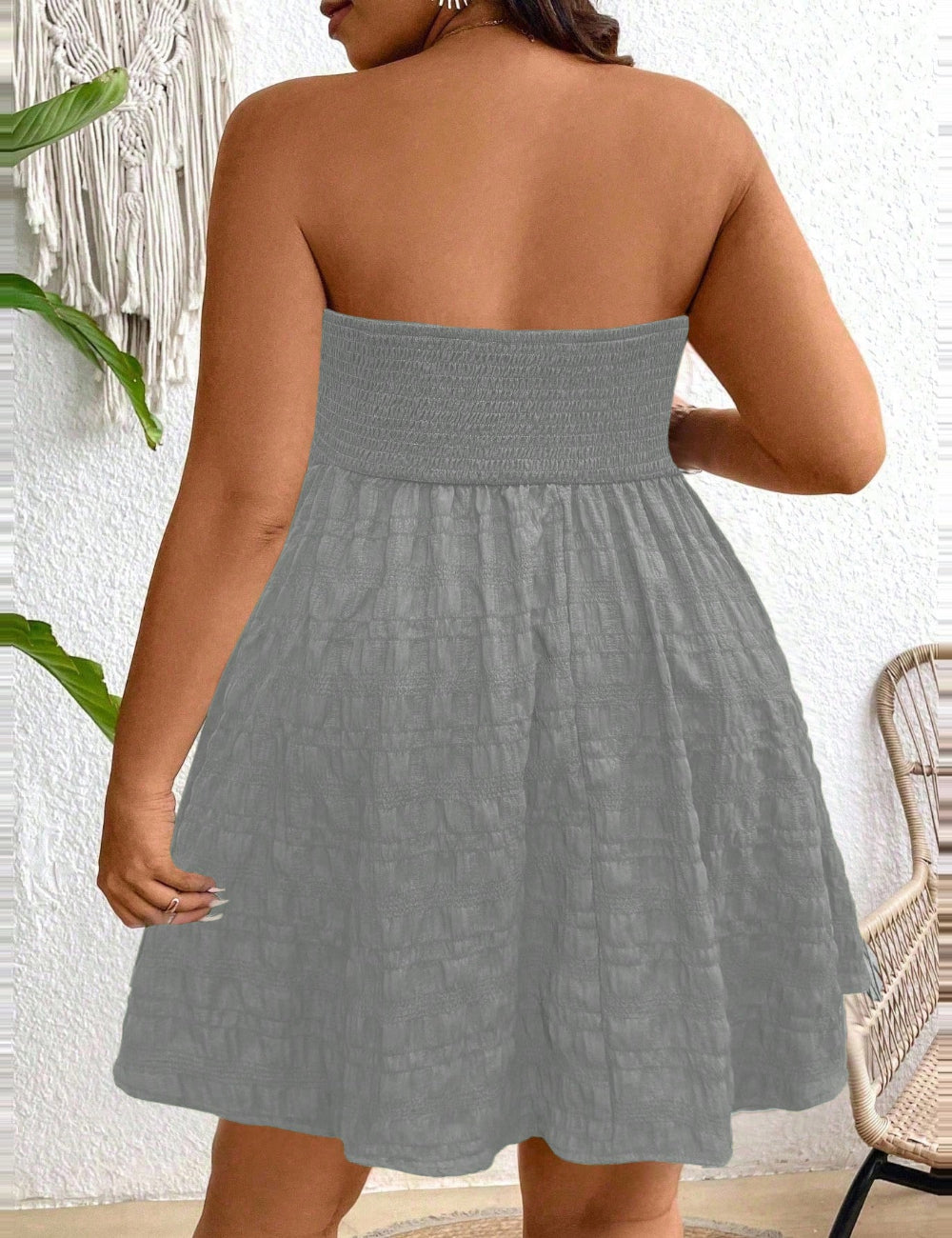 Shein Curve+ miniruha, kék