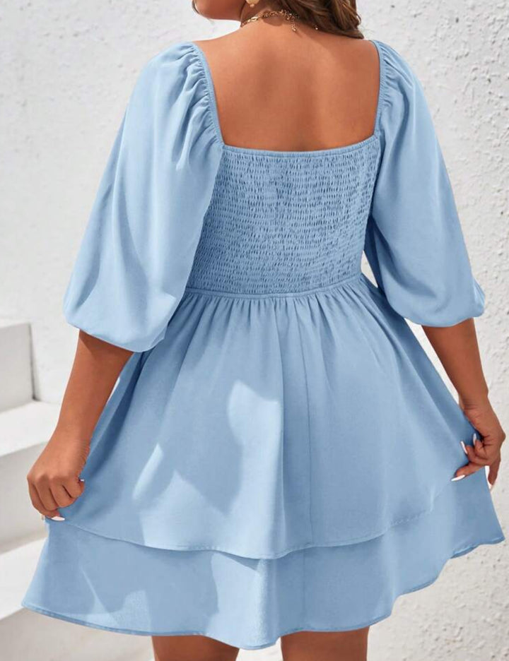 Shein Curve+ miniruha, kék
